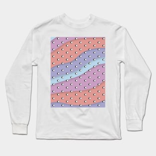 Pastel Waves Retro Aesthetic stars / VSCO stars Long Sleeve T-Shirt